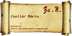 Zsellér Márta névjegykártya